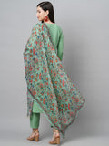 Gosriki Women'S Cotton Blend Solid Straight Kurta With Pant & Dupatta (Authentic-Pista_L-Gs_Pista_L-Gsarge),Pista,,B0BNHGWTTK
