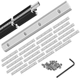 24pcs Seekliny 3030 Extrusion Straight Connector Joining Plate Corner Bracket 3030 Hardware T-Slot Accessories with Screws for 8
