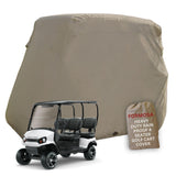 Formosa Heavy Duty Golf Cart Cover 4 Passenger Extended Roof Premium Golf Cart Accessories All Weather fits 80 Roof EZGO, Club C