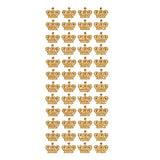 Homeford Royal Crown Rhinestone Stickers, 3/4Inch, 48Count (Gold)