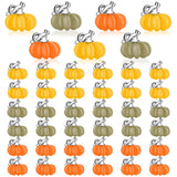 DTOFOOT Fall Charms, 60Pcs Pumpkin Charms for Jewelry Making, Thanksgiving Autumn Harvest Charm Pendants for Bracelet Necklace E