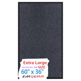 EMQIMA 3' X 5' Commercial Floor Mat,Thickened Rubber Backing Front Door Mat Indoor Outdoor Entrance Rug, Absorbent & Dirt Resist