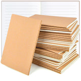 SAYAYA 12 Pack A6 Kraft Paper Small Notebooks Bulk, 4x6 Pocket Notebook with 60 Lined Pages, Mini Travel Journal, Sketchbook, No