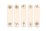 woopme Set of 5 Magnetic Blossom Flowers Art Bookmark for Book Lovers Readers Students Gift Magnetic Page Clips Folding