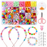 Vastavya Beads For Kids Crafts | Diy Jewelry Making Kit For Girls | Bracelet, Necklace, Hairband & Ring Making Set | Colorful Be