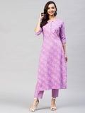 Gosriki Women'S Cotton Blend Printed Straight Kurta With Pant Pack Of 2 (Combo-Wamurti-Mikaa-Gs_S_Multi_Small) Multicolour,Multicolour,,B0CM9KMHHR
