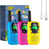 Rechargeable Walkie Talkies for Kids 2000 mAH 22 Channels 2 Way Radios Toy with Backlit LCD Flashlight, 3-12 Year Old Boys Girls