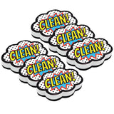 Magnetic Whiteboard Eraser, Superhero Clean!, Pack of 6