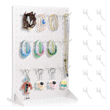 Acfunique Peg Board Display Stand for Vendors with 12 Hooks Metal Tabletop Pegboard Display Stand for Craft Shows 17 X 13 Retail