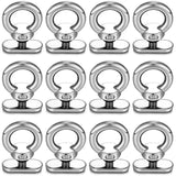 Therwen 12 Packs Kayak Track Mount Tie Down Eyelet Stainless Steel Kayak Track Mount Accessories Kayak Hardware for Kayak Canoe