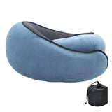 Calandis Travel Pillow Removable Cover Breathable Soft Headrest For Office Home Train Blue | Travel Pillows | Travel Accessories