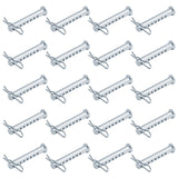 heneng 20 Pcs 5/16 x 2 Universal Clevis Pin Multiple Holes with R Shaped Spring Cotter Pin
