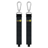 Wrap-It Storage Hook n Hang Straps - 32 (2-Pack) Black - Carabiner Straps to Use as Heavy Duty Extension Cord Organizer or RV H