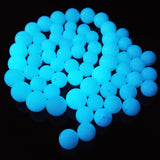 TWINKLING Glow in The Dark Beads, Luminous Solar Stones, Round Glowing Beads with Hole for DIY Crafts Bracelets Jewelry Making D