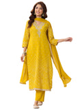 Libas Women'S Cotton Kurta Sets (99130O_Mustard_M)