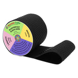 Mandala Crafts 3 Inch Elastic Silicone Gripper Tape for Clothing - 5 Yds Dotted Non Slip Elastic Band for Sewing - Black Silicon