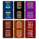 woopme Set of 6 Magnetic Remember How Blessed You are Bookmark for Book Lovers Readers Students Gift Magnetic Page Clips Folding