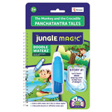 Jungle Magic Metal Doodle Waterz Reusable I Water Colouring Book Panchtantra Story I Monkey & Crocodile I SelfDrying With E