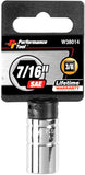 Performance Tool W38014 6-Point Socket, 3/8-Inch Drive, 7/16