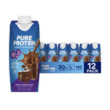 Pure Protein Chocolate Protein Shake, 30g Complete Protein, Ready to Drink and Keto-Friendly, Vitamins A, C, D, and E plus Zinc