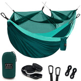 Gold Armour Camping Hammock - Camping Essentials, Double Hammock with Bug Net, Camping Gear Hammock for Outside, Hiking, and Tra
