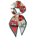 Finistra Silk Scarf For Women Stylish Lightweight Neck & Head Satin Scarf Or Hair Scarf | Fashion Scarves For Office, Travel, Sh