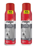 Magic Stainless Steel Cleaner Aerosol 17 Ounce (2 Pack) Removes Fingerprints Residue Water Marks and Grease from Appliances