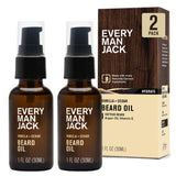 Every Man Jack Mens Beard Oil - Vanilla & Cedar Fragrance - Deeply Moisturizes and Softens Your Beard and Adds a Natural Shine -