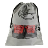 Kn Mall Shoe Cover Storage Bag With String, Transparent Window (Pack Of 2)
