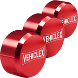 Vehiclex 3-Pack Heavy-Duty Puck Lock Set - Keyed Alike, Hidden Shackle Lock - Rust-Resistant Security for Trailers, Garages, Car
