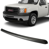 Ecotric Truck Hood Molding Trim Moulding Without Chrome Grille Compatible With 2007-2013 Gmc Sierra 1500 2500Hd 3500Hd Replace For Gm1235110 10385157 W/Clips For Installation - Black -Like New