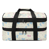 Eraedgza Colored Bows Insulated Casserole Carrier for Hot Cold Dish