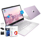 HP Ultrabook 14 Laptop Computer Business Study & Home 2025, Lifetime MS Office + Windows 11 Pro, Quad-Core Intel CPU, 16GB RAM &