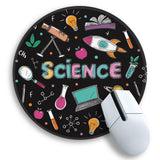 Gctriki Science Teacher Mouse Pad, 8.6 Round Funny Mousepad with Stitched Edge & Non-Slip Base, Comfortable Mouse Pads for Compu