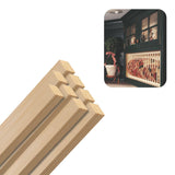 Pine Square Dowels (1 x 36, Pack of 8) | Variety of Diameters & Wood Species | Unfinished Wooden Dowel Rods for Crafts & DIY Hom