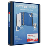 Staples Better 1-Inch D 3-Ring View Binder, Blue