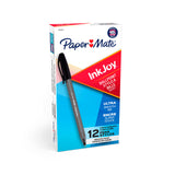 Paper Mate InkJoy 100ST Ballpoint Pens, Medium Point, Black, Box of 12 (1951257)