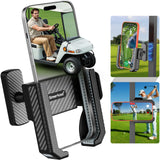 Smerkod Magnetic Golf Cart Phone Holder Mount- Holds Up To 6 LB, 3s Phone Clip Install, Phone Caddy for iPhone Galaxy Fits EZGO