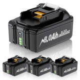 Uionvot 8.0Ah 4-Pack Replace for Makita 18V Battery Compatible with Makita Battery BL1860B BL1850B BL1840B BL1830B BL1815B 18V T