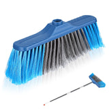 Threaded Broom Head Replacement, Soft Bristles for Household Floor Cleaning