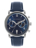 French Connection Leather Analog Blue Dial Men'S Watch-Fcp33Ul