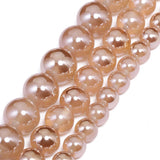 Xilitata Natural Brown Phoenix Stone Beads Polished Round Smooth Loose Stone Beads for DIY Jewelry Making, 10 mm (About 36pcs),