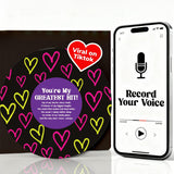 STOFINITY Recordable Valentines Day Card for Him - Romantic Anniversary Card for Boyfriend, Girlfriend, Husband, Wife - Cute Bir