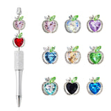 Frinnovan, 10 Pack Rhinestone Focal Beads for Beadable Pens Crystal Fruit Loose Large Spacer Bead Charms DIY Keychain Earring Ne
