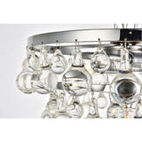Elegant Lighting Living District Indoor Modern Home Decorative Bright Ceiling Kora Collection Pendant D13 H10.9 Lt:3 Chrome Fini