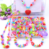 Xenon Venture Aesthetic Homemade Jewellery Making Kit Colorful Beads Kids Craft Bracelet Necklace Hairband And Earring For Girls