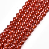 6mm Natural Carnelian Beads Round Gemstone Loose Beads for Jewelry Making (60-62pcs/strand)