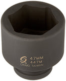 Sunex 447M 3/4 Drive Standard 6 Point Metric Impact Socket 47mm