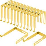 Amylove 12 Pcs Adjustable Cubicle Hanger Universal Partition Metal Cubicle Hooks Door Hanger, Adjusted to Fit Panels with 1 3/8