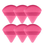MOLOPPO 6Pcs Soft Triangle Powder Puff Set, Setting Powder Puffs for Face, Makeup Sponges for Foundation, Suitable for Liquid an